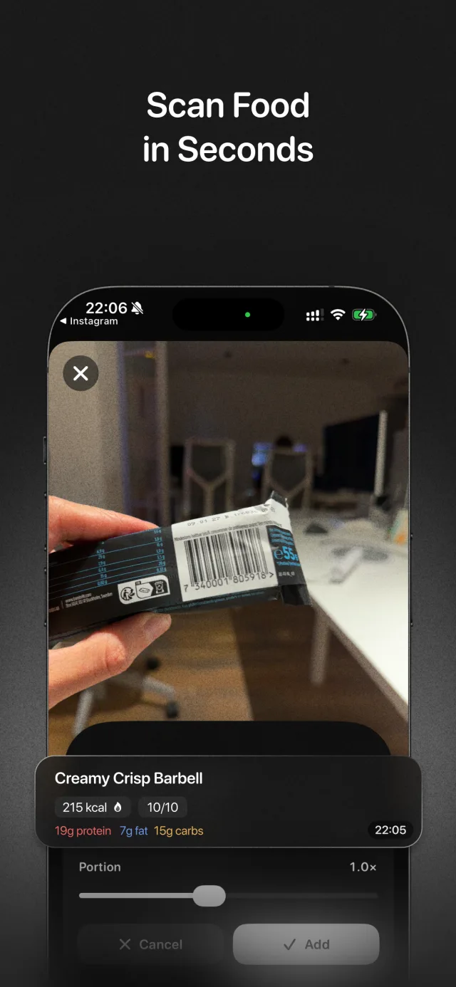 Free barcode scanning in ego
