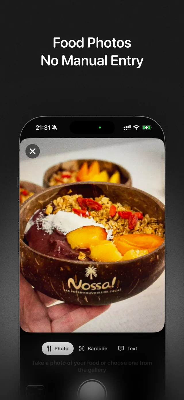 Snap a photo, get calories and macros